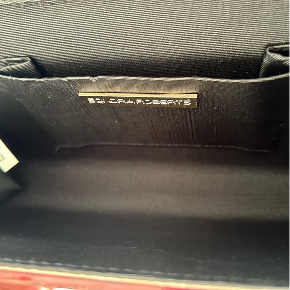 SONDRA ROBERTS FAUX TORTOISE SHELL CLUTCH EVENING BAG - Picture 11 of 14